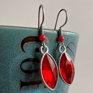 Handcrafted Oval dangling earrings